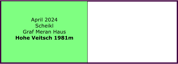BERICHT  FOLGT BERICHT  FOLGT Ranach 80   Ranach 80   April 2024 Scheikl Graf Meran Haus Hohe Veitsch 1981m